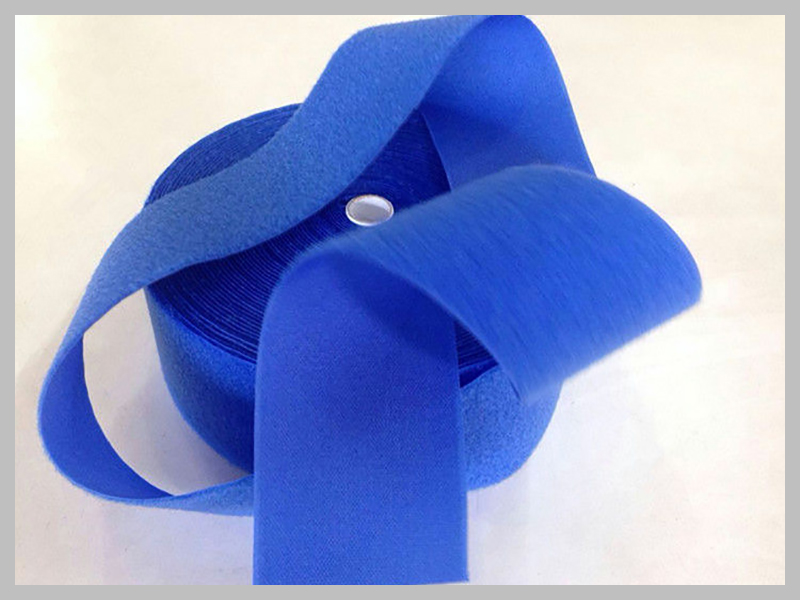 Blue Hook and loop fasteners , 50mm Nylon Loop Fabric 25meters per roll