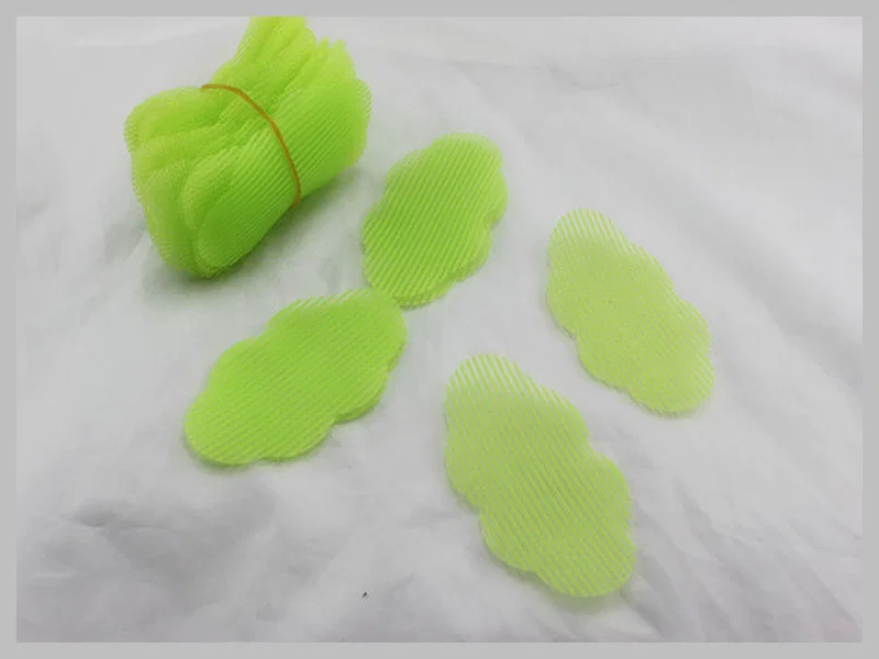 Printed Cute Spiral velcro Hair Rollers , Baby Green Heated sponge hair rollers