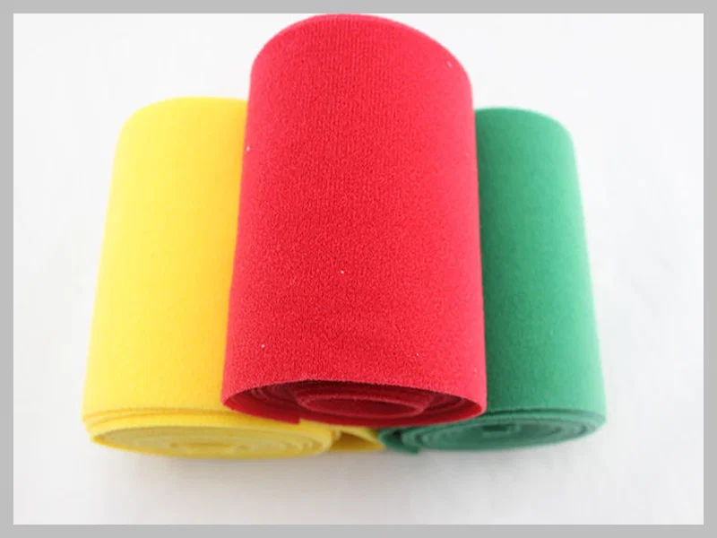 Polyester Display Loop Fabric velcro, Colored Brushing Pattern velcro Fastener For Garment