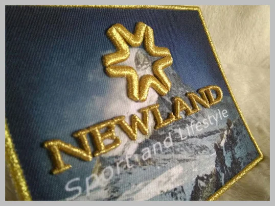 3D Raised Logo Sew On Woven Custom Embroidered Patches