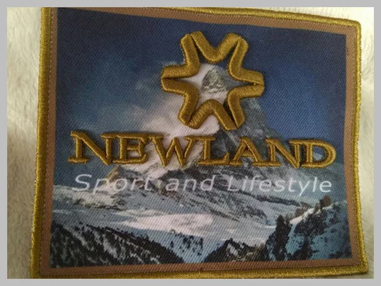 3D Raised Logo Sew On Woven Custom Embroidered Patches