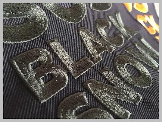 3D Raised Logo Sew On Woven Custom Embroidered Patches