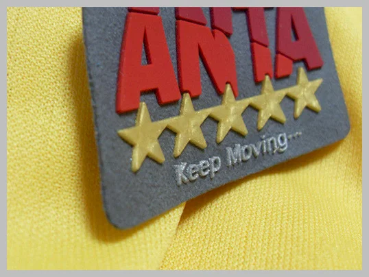 Custom Geographical 3D Metal Soft Silicone Rubber PVC Patches For Jack