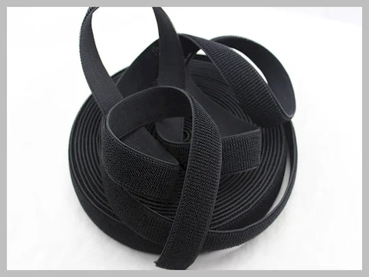 1 Inch Elasticated Straps,Elastic Webbing Straps Unnapped Hook Loop Ta