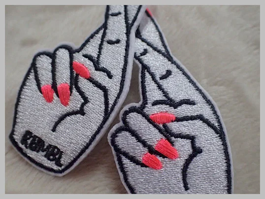 Exquisite And Multicolor Personalised Embroidered Badges , Custom Embr