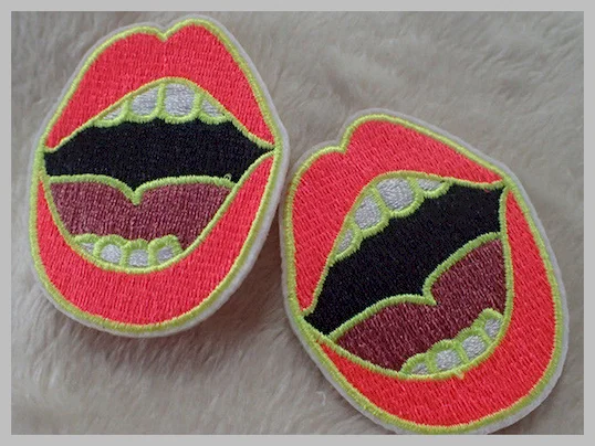 Exquisite And Multicolor Personalised Embroidered Badges , Custom Embr