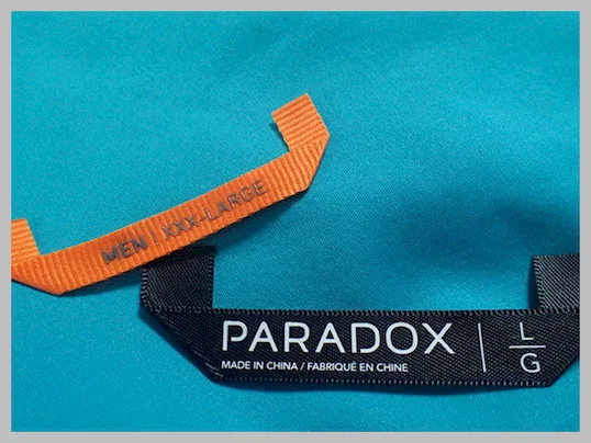 Garment Woven Tags Custom Screen Printed Canvas Labels Custom Clothing