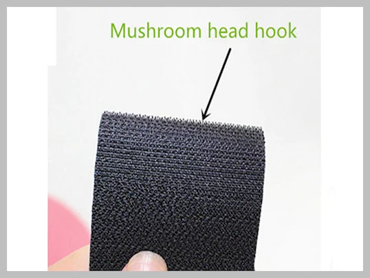 2 Inch Sticky Back Mushroom Hook Roll - Reusable Ties