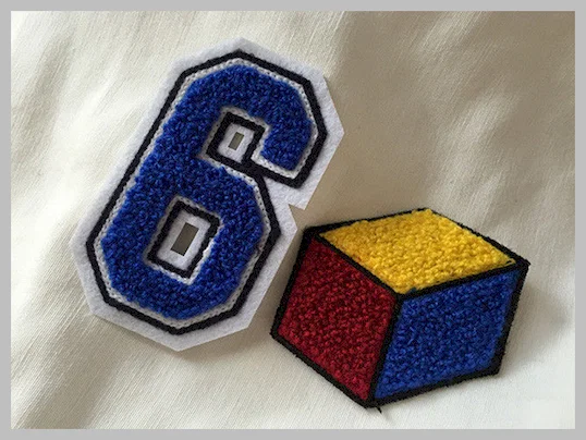 Personalized Iron On Embroidered Letter Number Patches