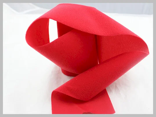 Red Display Soft Hook And Loop Fabric Wide Arrange For Medical Industr