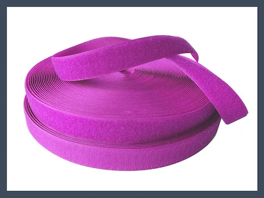 china manufacture made high quality nylon hook and loop,purple